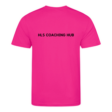 HLS Netball Coaching T-Shirt - Hyper Pink