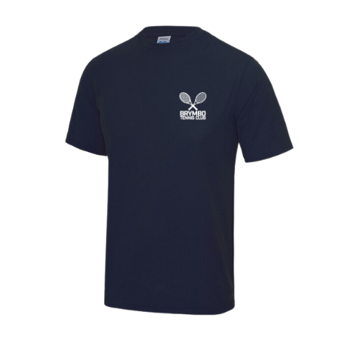 Brymbo Tennis Club - Navy Training T-Shirt