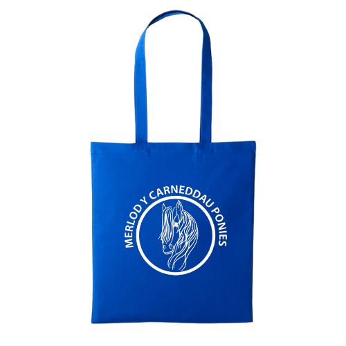 Merlod Y Carneddau Ponies - Royal Blue Tote Bag