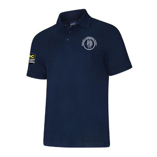 Merlod Y Carneddau Ponies - *Unisex* *Deluxe* Navy Polo Shirt