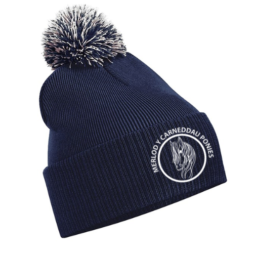 Merlod Y Carneddau Ponies - Navy Bobble Hat