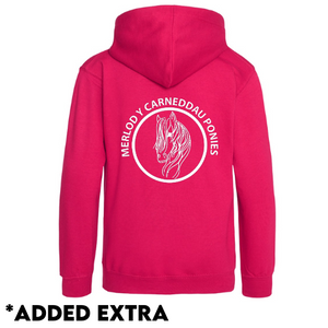 Merlod Y Carneddau Ponies - *Unisex* Hot Pink Full Zip Hoodie