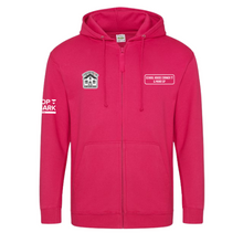 School House - Hot Pink Full Zip Hoodie