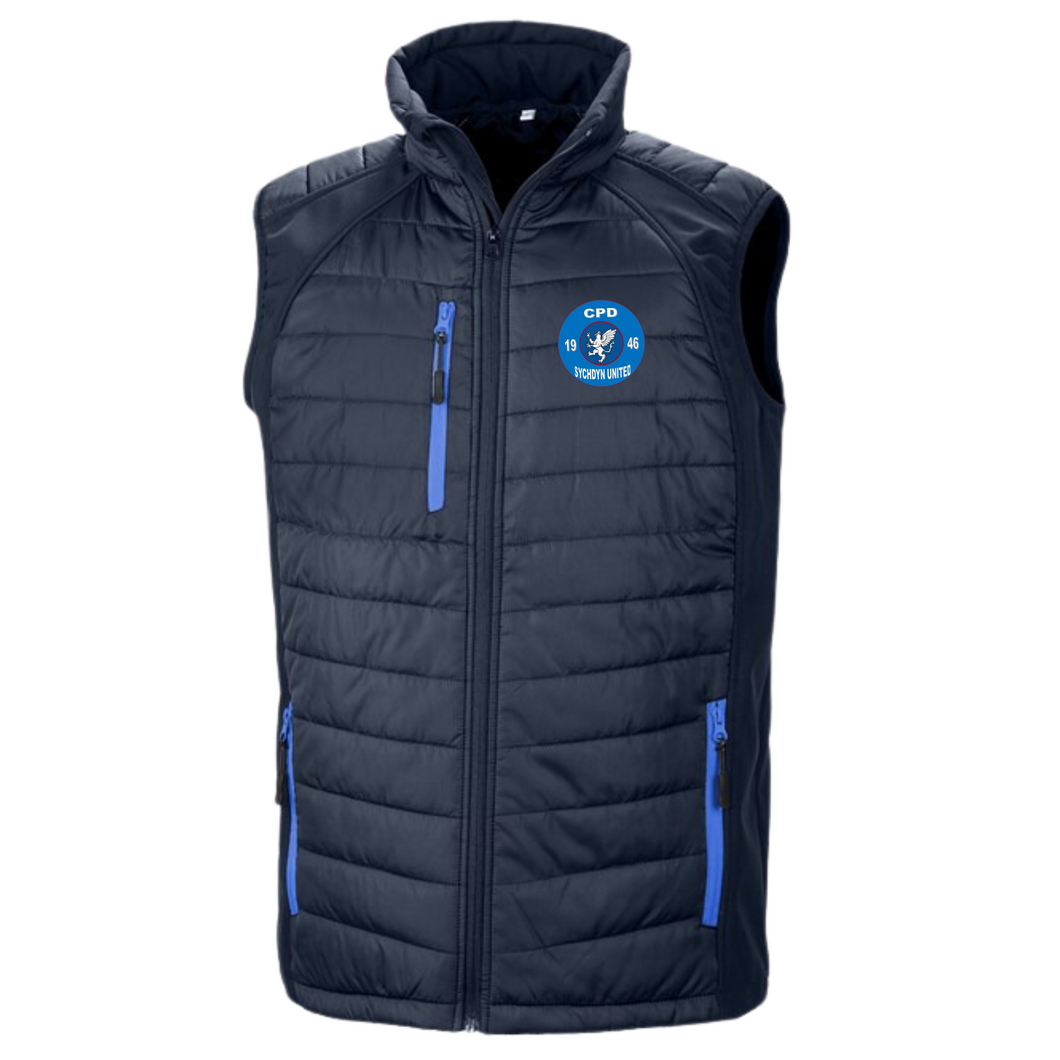 CPD Sychdyn United Padded Gilet