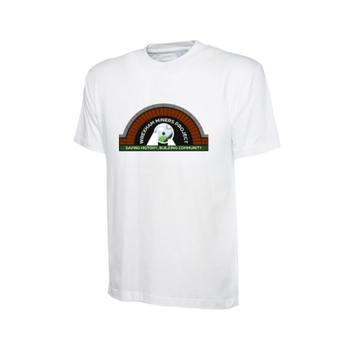 Wrexham Miners Project -Junior  White Cotton T-Shirt