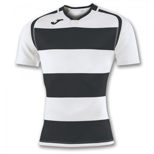 JOMA T-SHIRT PRORUGBY II BLACK-WHITE S/S
