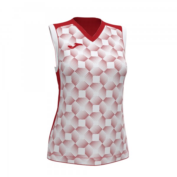 JOMA SUPERNOVA III SLEEVELESS SHIRT RED WHITE