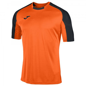 JOMA ROUND COLLAR CONTRASTING COLOUR T-SHIRT WITH RAGLAN SLEEVES PROMOTING EASE OF MOVEMENT. EMBROIDERED LOGO.