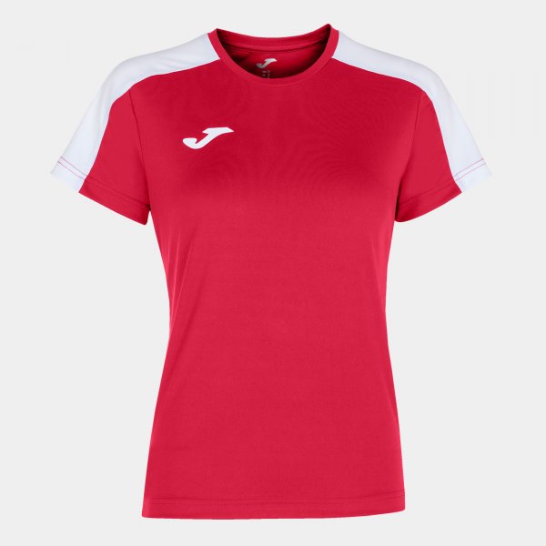 JOMA ACADEMY T-SHIRT RED-WHITE S/S